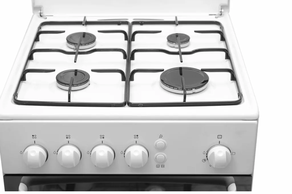 an image of a repaired defy stove