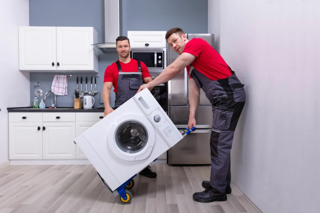 Electrolux washing machine repair technician in Durban fixing a broken appliance