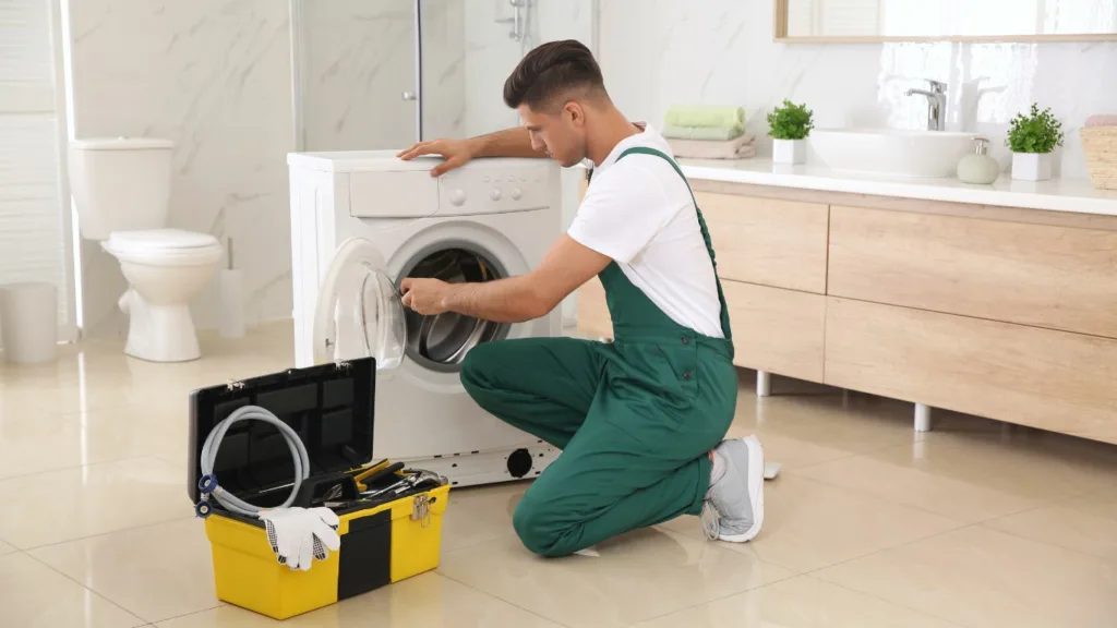 Samsung repairs kloof technician working on washing machine