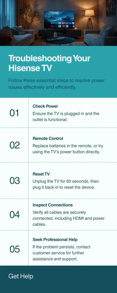 hisense tv not turning on guide for durban