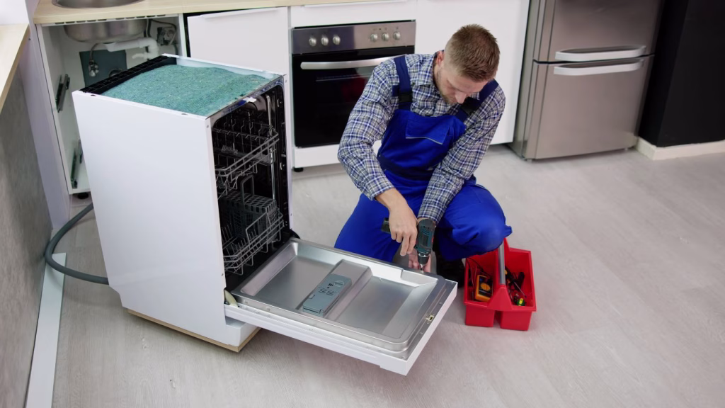 Expert technician performing dishwasher repairs in Kloof, ensuring reliable and efficient appliance service for local residents
