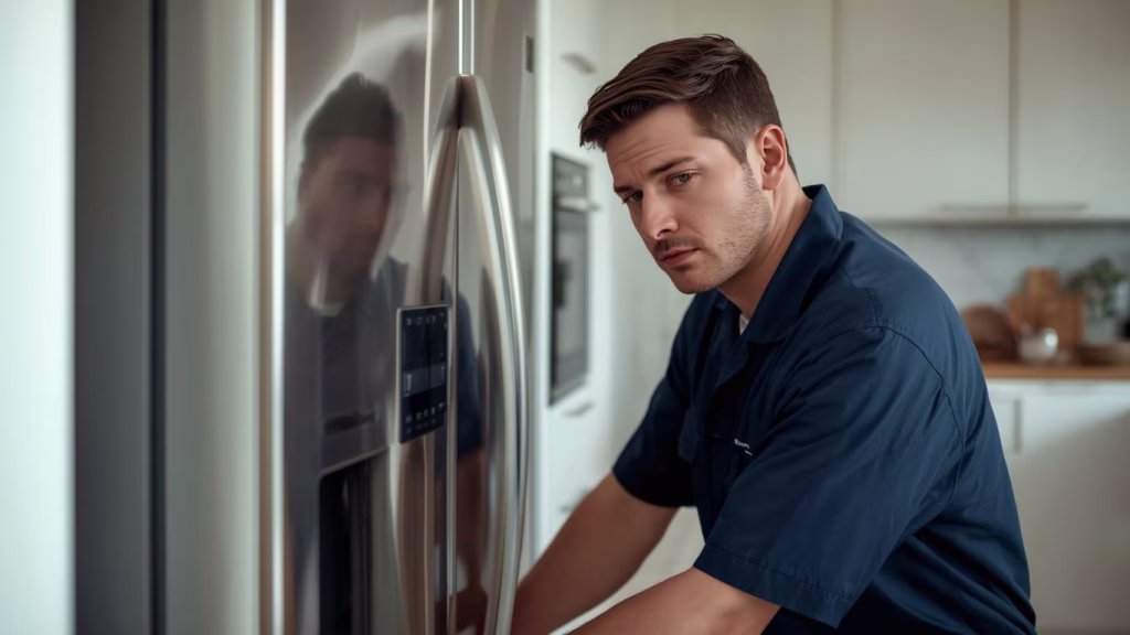 ocal technician providing freezer repairs and diagnostics in a home in Sunningdale, Durban North