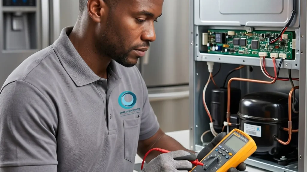 technician repairs samsung fridge in durban