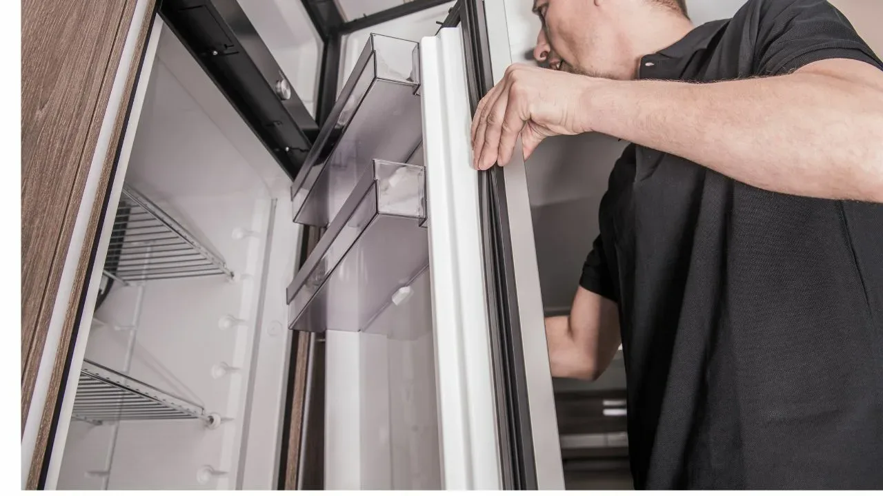 Pinetown fridge repair technician fixing a refrigerator
