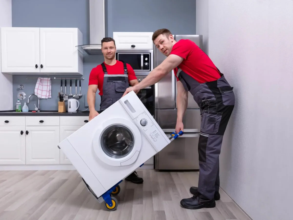 home appliance repair in morningside berea, durban Electrolux washing machine repair technician in Durban fixing a broken appliance